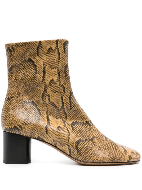 ISABEL MARANT Brown Laeden 50 Leather Ankle Boots | Browns Boots