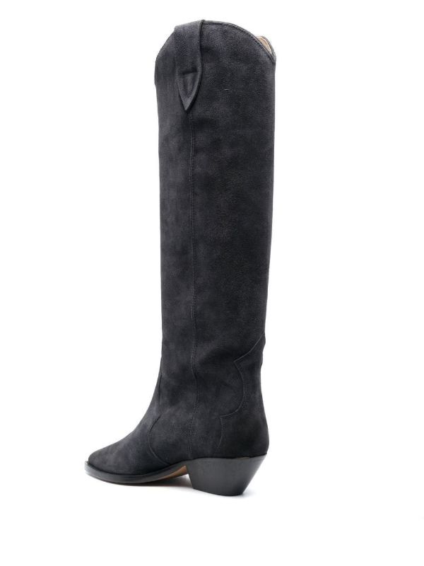 ISABEL MARANT Denvee 50mm Suede Knee-high Boots | Browns Boots