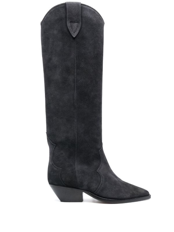 ISABEL MARANT Denvee 50mm Suede Knee-high Boots | Browns Boots