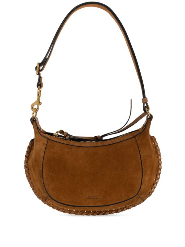ISABEL MARANT Oskan Moon suede shoulder bag | Browns Shoulder Bags