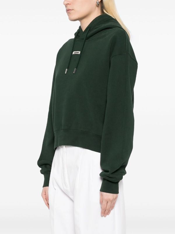 Jacquemus Black Grosgrain Hoodie | Browns Hoodies