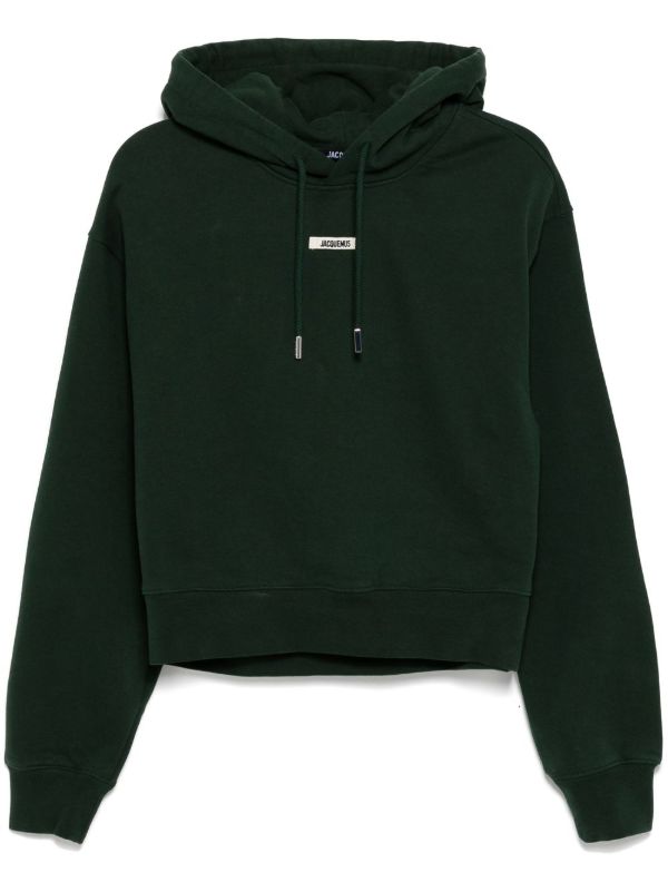 Jacquemus Black Grosgrain Hoodie | Browns Hoodies