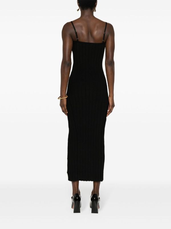 Jacquemus Black La Robe Sierra Midi Dress | Browns Day Dresses