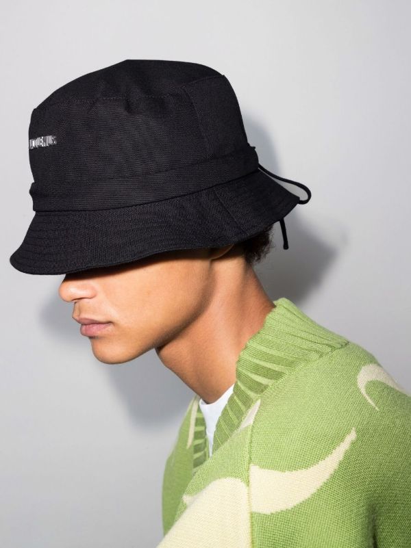 Jacquemus Black Le Bob Gadjo Bucket Hat | Browns Hats