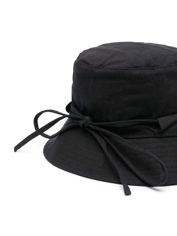 Jacquemus Black Le Bob Gadjo Bucket Hat | Browns Hats