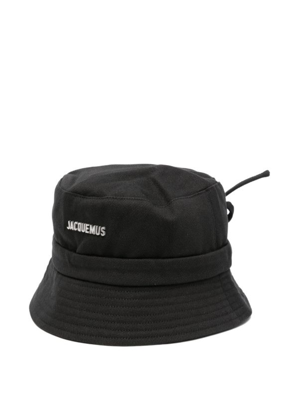 Jacquemus black Le Bob Gadjo bucket hat | Browns Hats