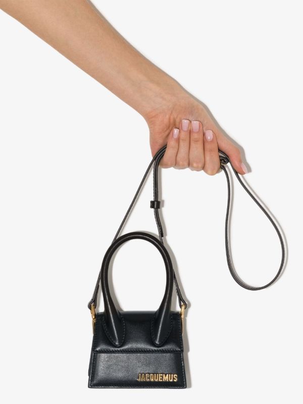 Jacquemus Black Le Chiquito Leather Mini Bag | Browns Top Handle Bags