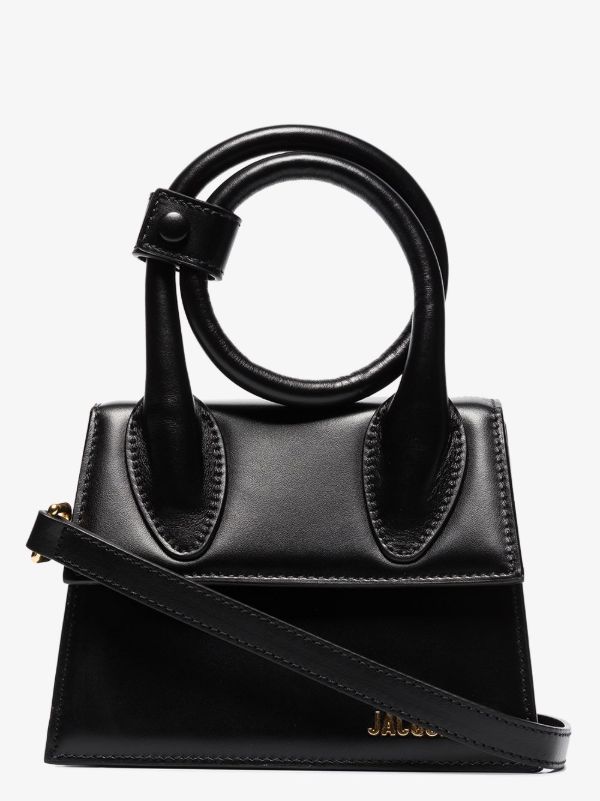 Jacquemus Black Le Chiquito Noeud Leather Top Handle Bag | Browns Top Handle Bags