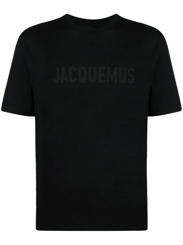 Jacquemus Black Le T-Shirt Typo Top | Browns T-Shirts