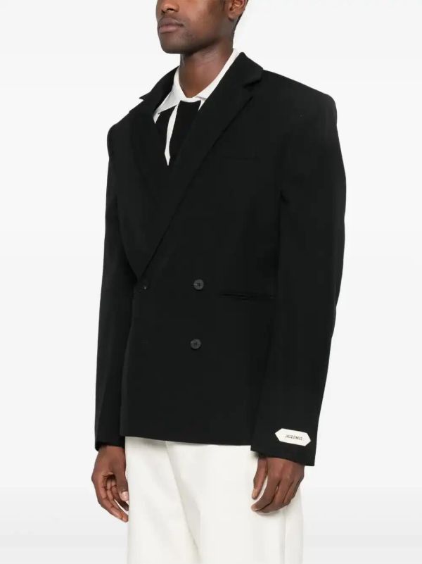 Jacquemus Black The Fernando Jacket | Browns Blazers