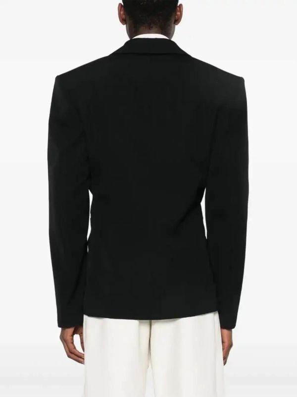 Jacquemus Black The Fernando Jacket | Browns Blazers