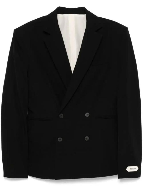 Jacquemus Black The Fernando Jacket | Browns Blazers
