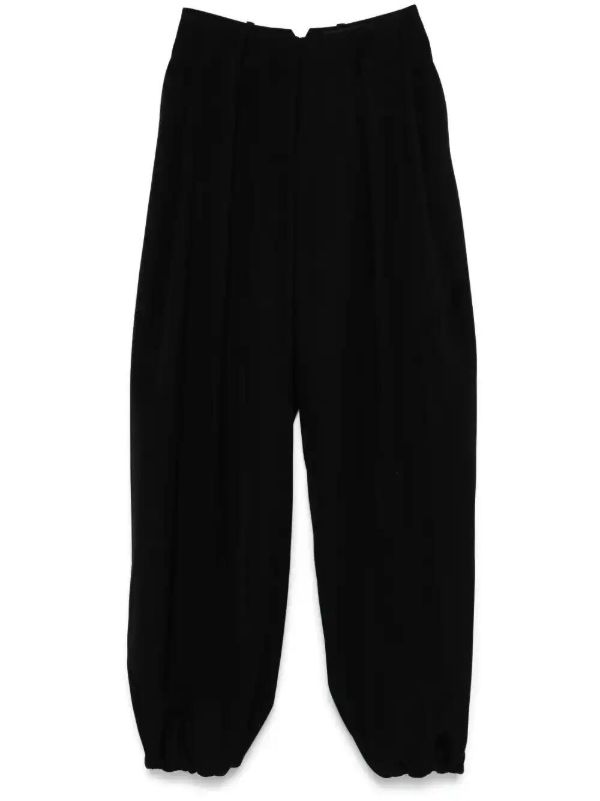 Jacquemus Black The Melao Trousers | Browns Wide-Leg Pants