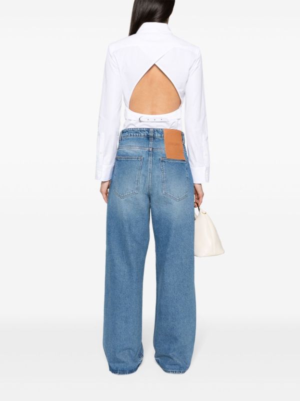 Jacquemus Blue Le De-Nîmes Large Jeans | Browns Wide-Leg Jeans