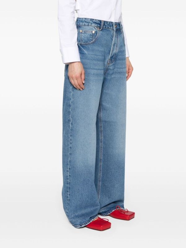 Jacquemus Blue Le De-Nîmes Large Jeans | Browns Wide-Leg Jeans
