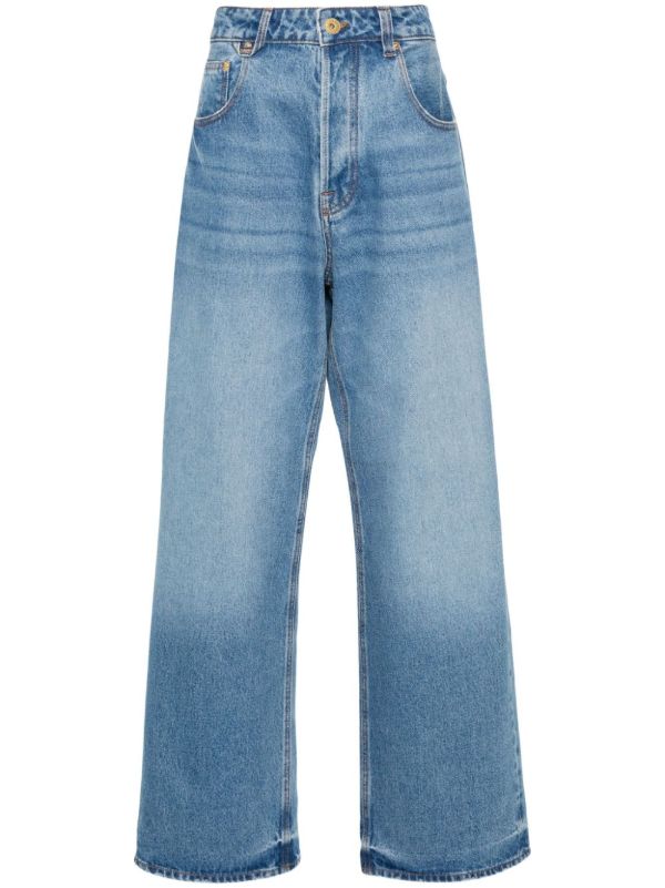 Jacquemus Blue Le De-Nîmes Large Jeans | Browns Wide-Leg Jeans