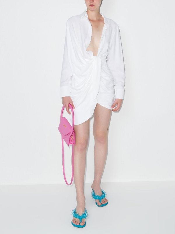 Jacquemus Draped Shirt Dress | Browns Cocktail & Party Dresses