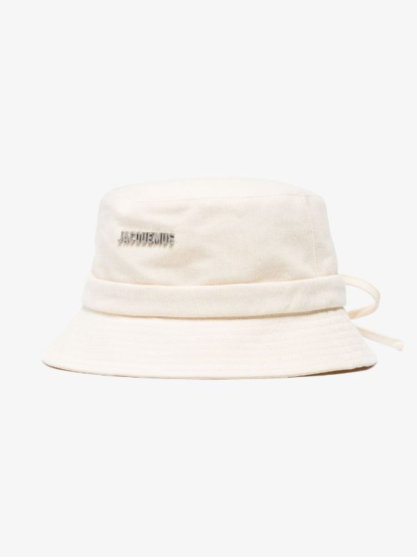 Jacquemus Neutral Le Bob Gadjo Bucket Hat | Browns Hats