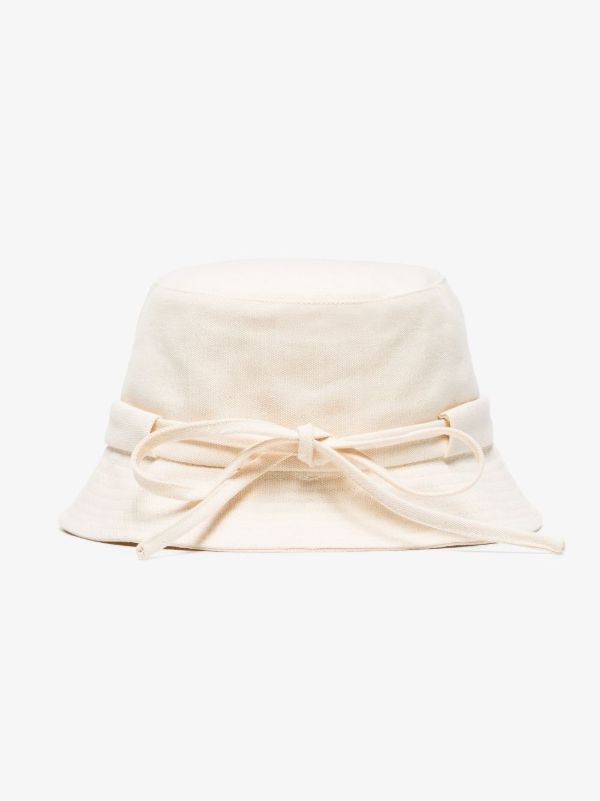 Jacquemus Neutral Le Bob Gadjo Bucket Hat | Browns Hats