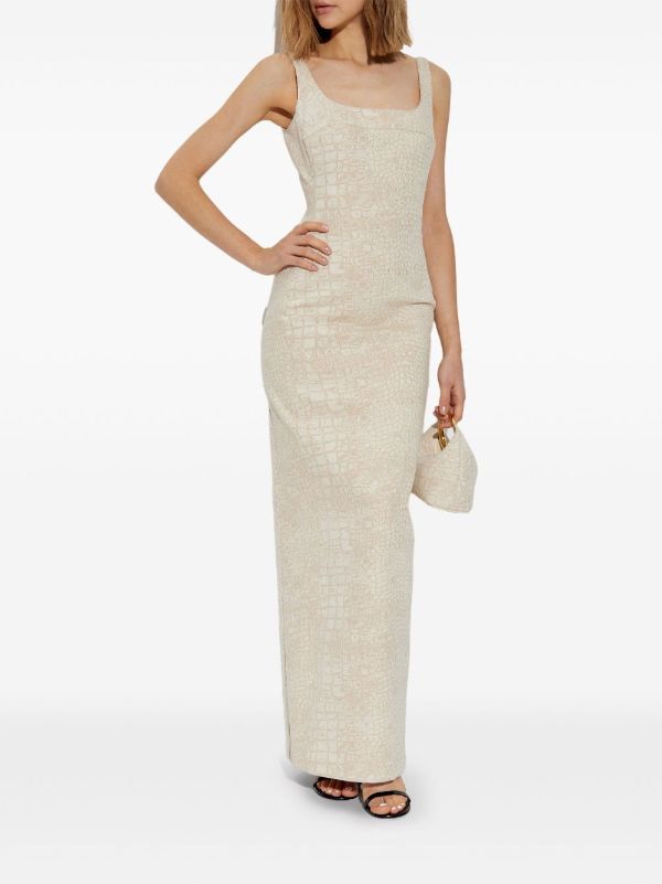 Jacquemus Neutrals Spoglio Dress | Browns Cocktail & Party Dresses