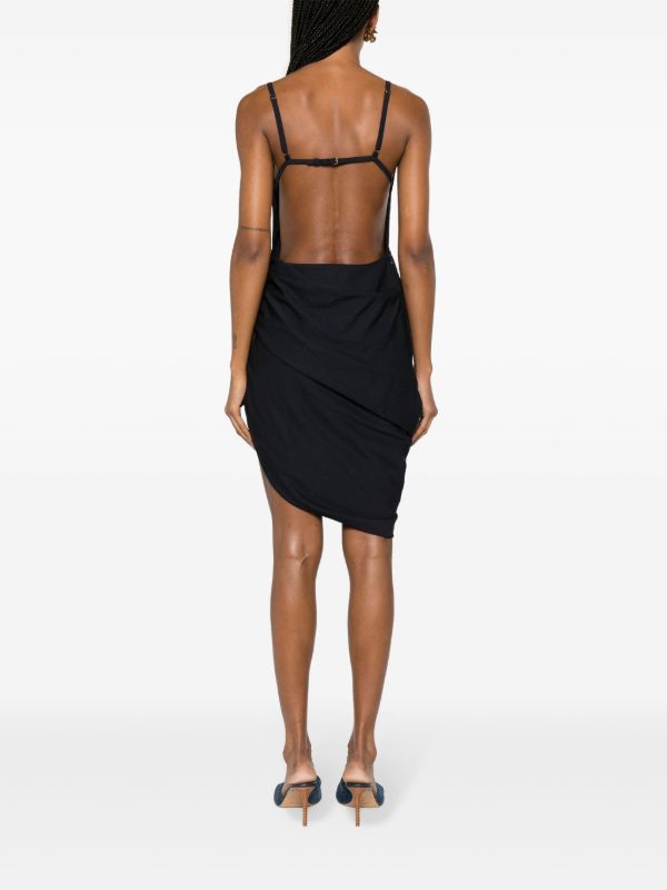 Jacquemus Pink La Robe Saudade Mini Dress | Browns Cocktail & Party Dresses