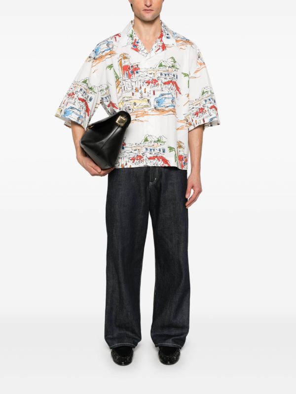 Jacquemus Printed Cotton Shirt | Browns Shirts