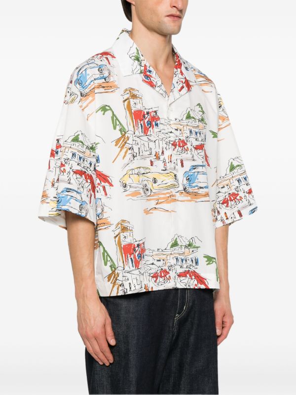 Jacquemus Printed Cotton Shirt | Browns Shirts