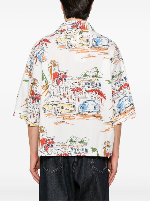 Jacquemus Printed Cotton Shirt | Browns Shirts