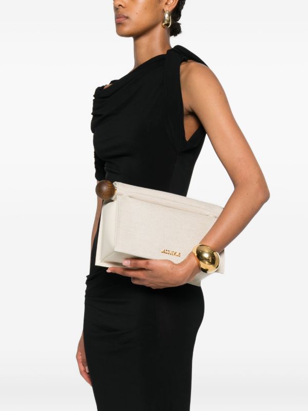 Jacquemus The Rond Carré Clutch | Browns Clutch Bags