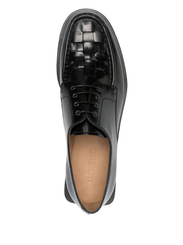 Jacquemus The Woven Derby Shoes | Browns Derby Shoes