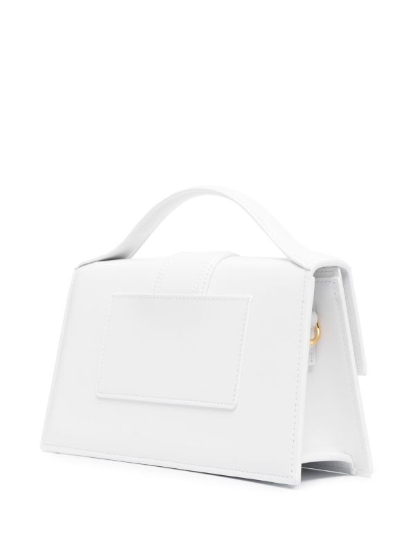 Jacquemus White Le Grand Bambino Leather Top Handle Bag | Browns Top Handle Bags