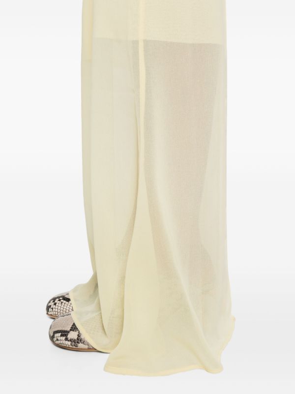 Jacquemus Yellow La Robe Brezza Mousseline Slip Dress | Browns Evening Dresses