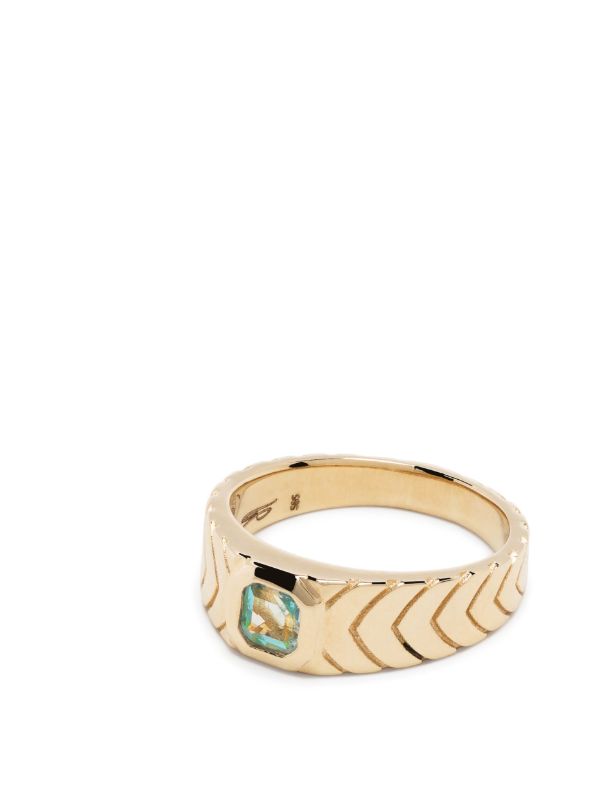 Jacquie Aiche 14K Yellow Gold Aquamarine Ring | Browns Fine Rings