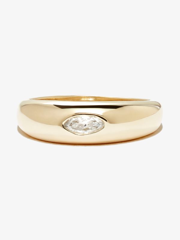 Jacquie Aiche 14K Yellow Gold Dome Diamond Ring | Browns Fine Rings