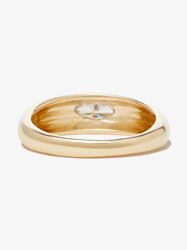 Jacquie Aiche 14K Yellow Gold Dome Diamond Ring | Browns Fine Rings