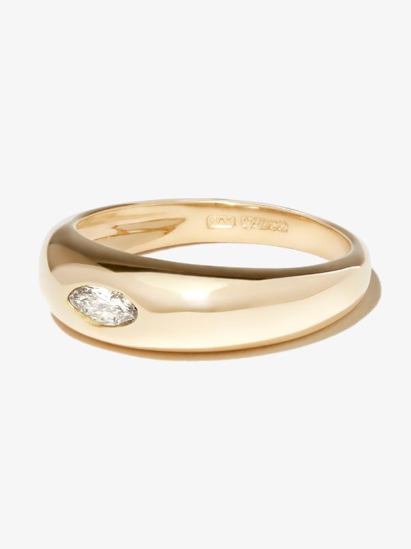 Jacquie Aiche 14K Yellow Gold Dome Diamond Ring | Browns Fine Rings
