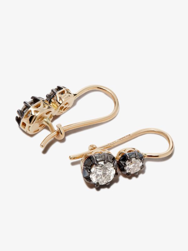 Jacquie Aiche 14K Yellow Gold Sophia Diamond Earrings | Browns Fine Earrings