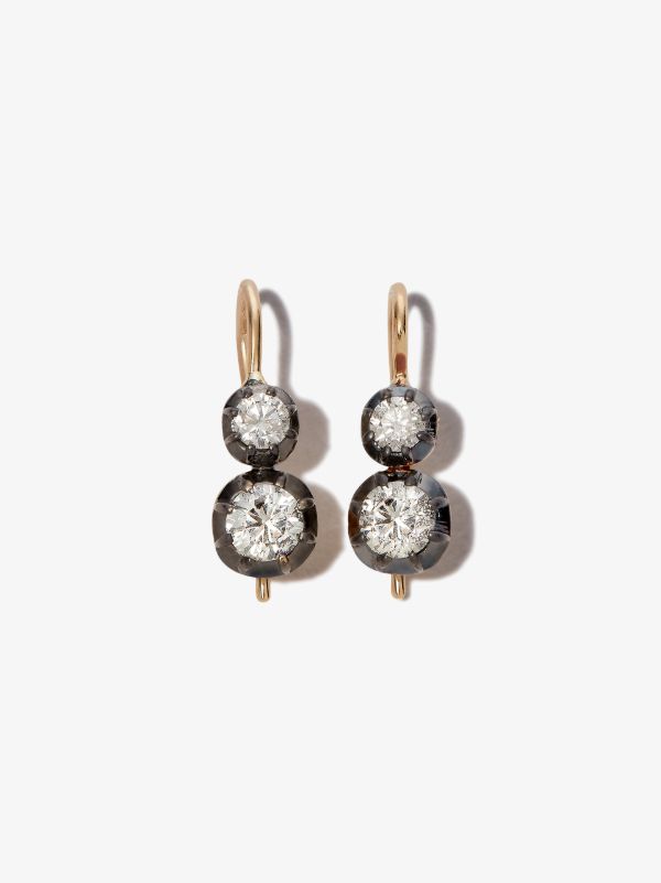 Jacquie Aiche 14K Yellow Gold Sophia Diamond Earrings | Browns Fine Earrings