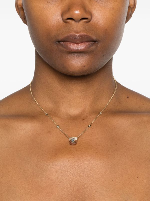 Jacquie Aiche 14kt Yellow Gold Pendant Diamond Necklace | Browns Necklaces