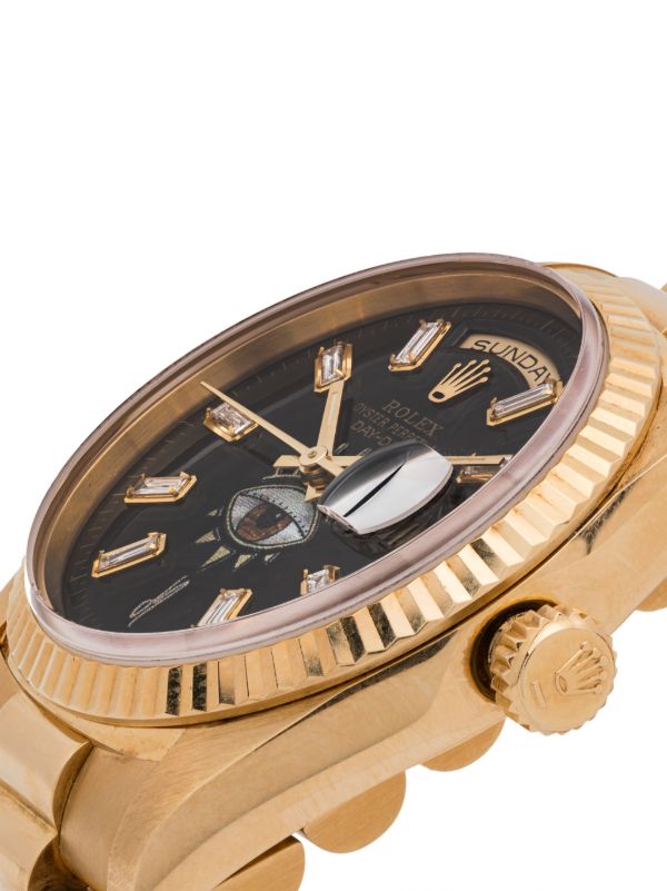 Jacquie Aiche Customised Day Date 34mm | Browns Fine Watches