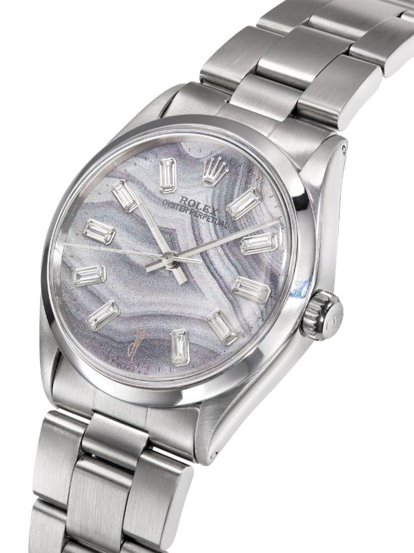 Jacquie Aiche Grey Reworked Vintage Rolex Oyster Perpetual Watch | Browns Fine Watches