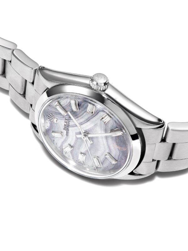 Jacquie Aiche Grey Reworked Vintage Rolex Oyster Perpetual Watch | Browns Fine Watches