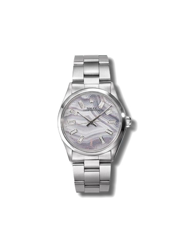 Jacquie Aiche Grey Reworked vintage Rolex Oyster Perpetual watch | Browns Fine Watches