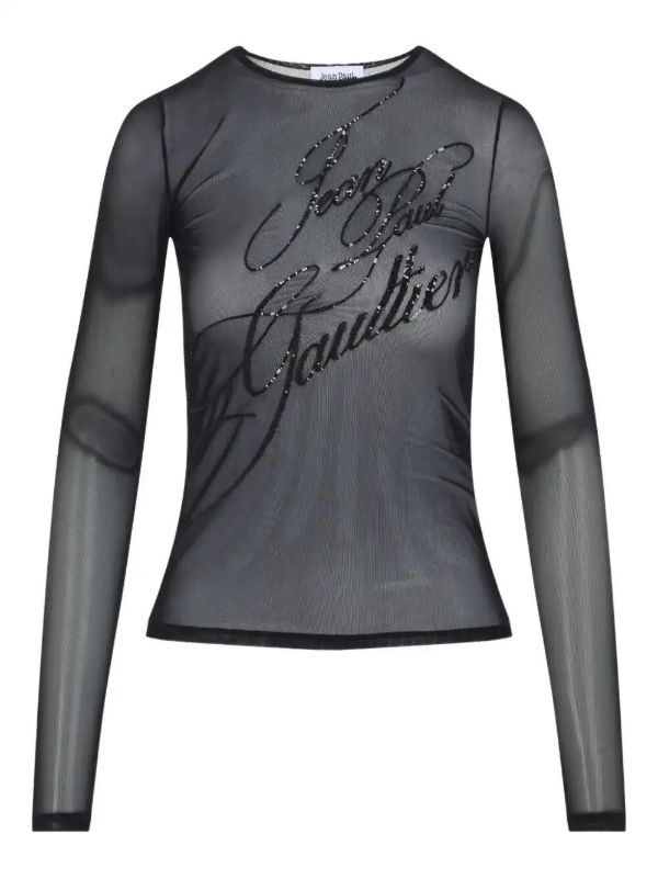 Jean Paul Gaultier logo-embellished T-shirt | Browns T-Shirts & Jersey Shirts