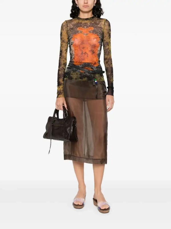 Jean Paul Gaultier Logo-print Top | Browns T-Shirts & Jersey Shirts