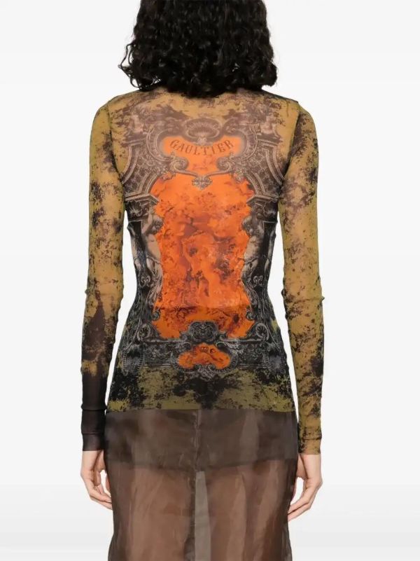 Jean Paul Gaultier Logo-print Top | Browns T-Shirts & Jersey Shirts