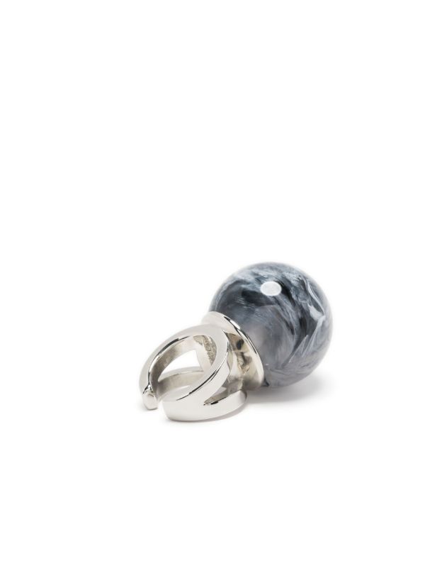 Jean Paul Gaultier X La Manso Silver-tone Crystal Ball Ring | Browns Rings