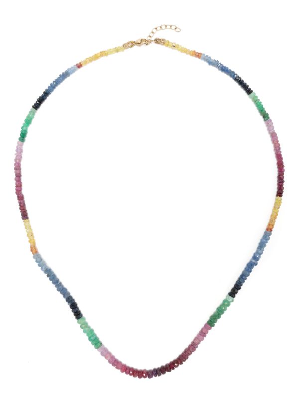 JIA JIA 14K yellow gold Arizona sapphire necklace | Browns Fine Necklaces