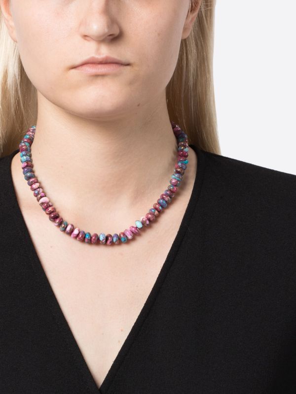 JIA JIA 14K Yellow Gold Dahlia Turquoise Bead Necklace | Browns Fine Necklaces