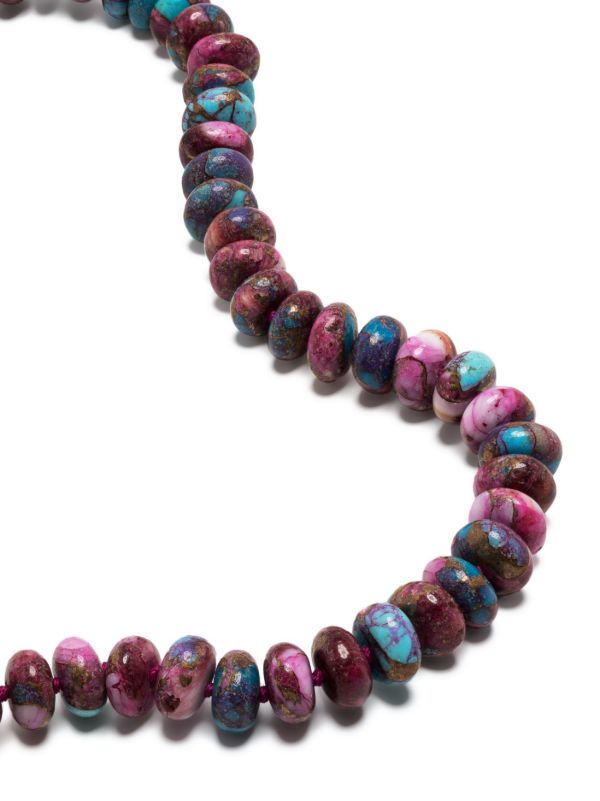 JIA JIA 14K Yellow Gold Dahlia Turquoise Bead Necklace | Browns Fine Necklaces